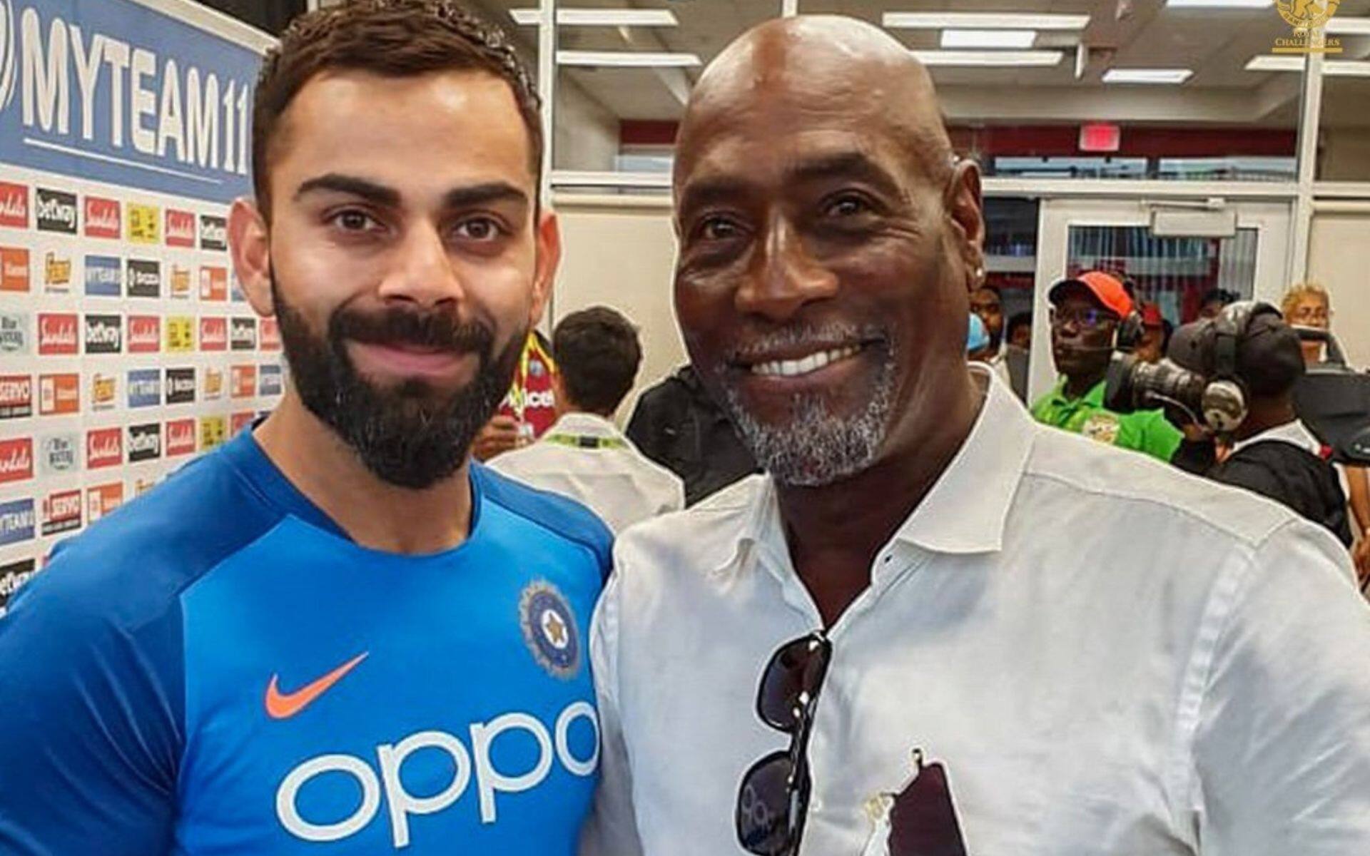 Virat Kohli and Viv Richards [X.com]